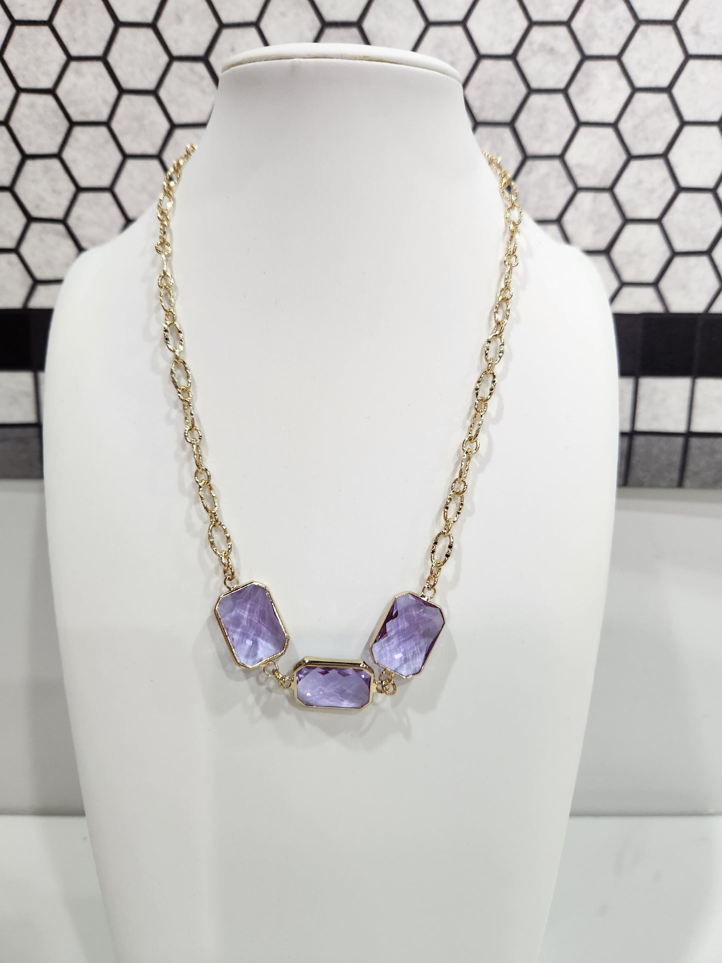 Purple Crystal Necklace