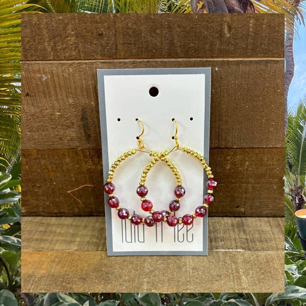 Red Agate Earrings