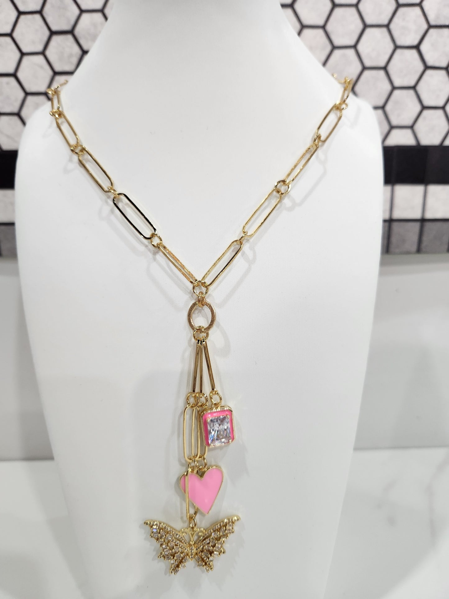 Butterfly Heart Necklace