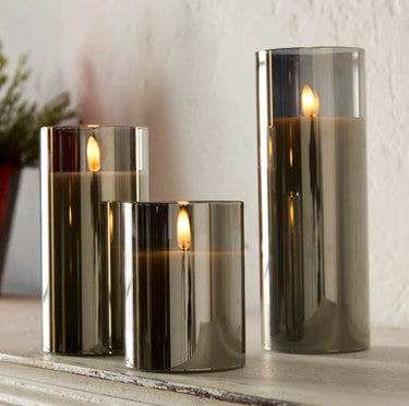 3x8 Smoke Glass Candle