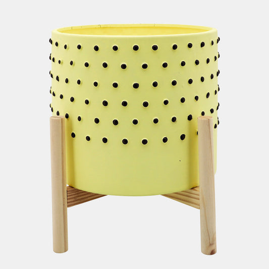 Yellow Dotted Planter