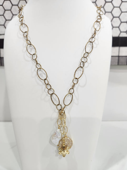 Coin Pearl Necklace