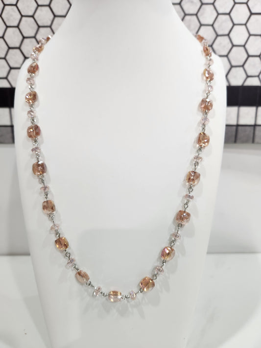 Pink Crystal Necklace