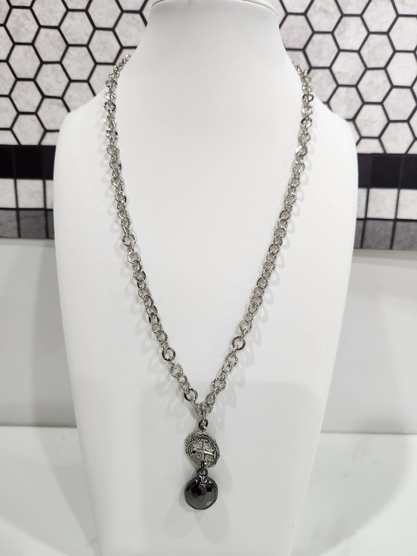 Silver Pewter Necklace