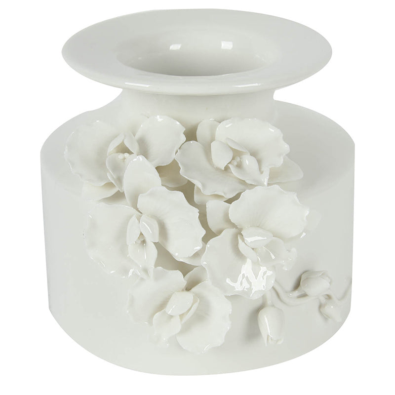 White Floral Vase