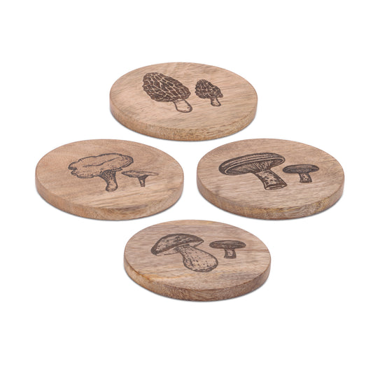 Wood Coasters 4/Set