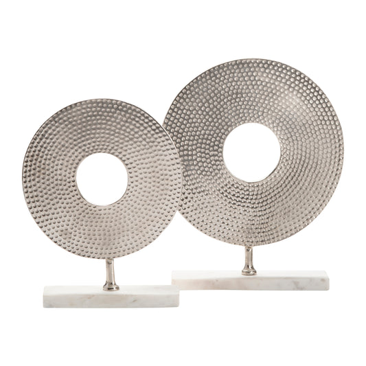LG Silver Disc Sculpture