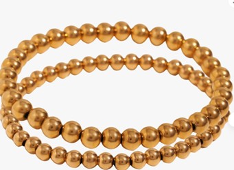 Gold Beaded Stack