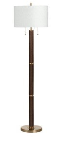 Fluted Wood Floor Lamp