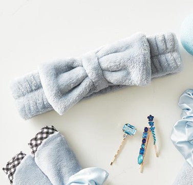 Blue Bow Headband