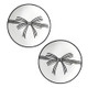 Black Bow Appetizer Plates - Set of 4