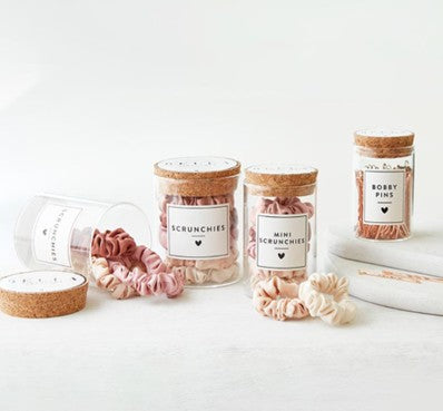 Blush Scrunchies in Jar
