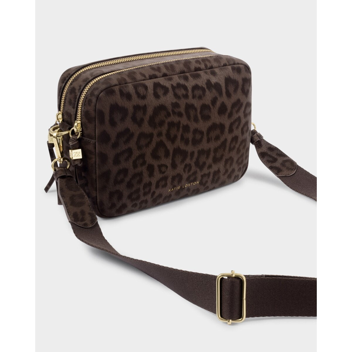 Katie Loxton Lottie Chocolate Leopard Crossbody