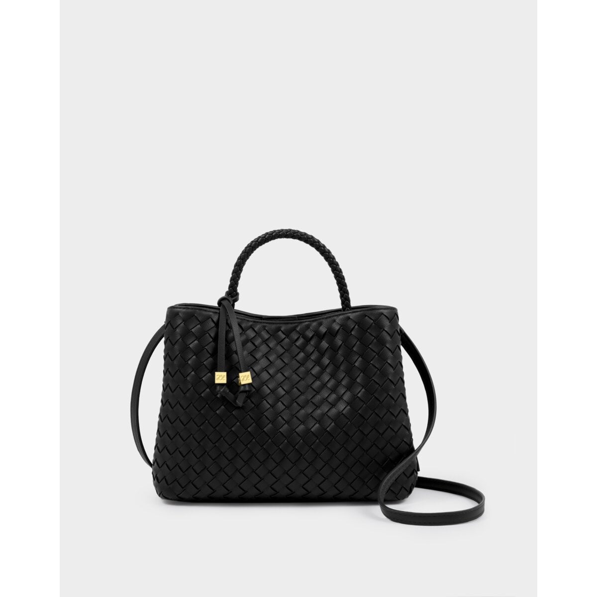 Katie Loxtox Nova Black Hand Woven Top Handle