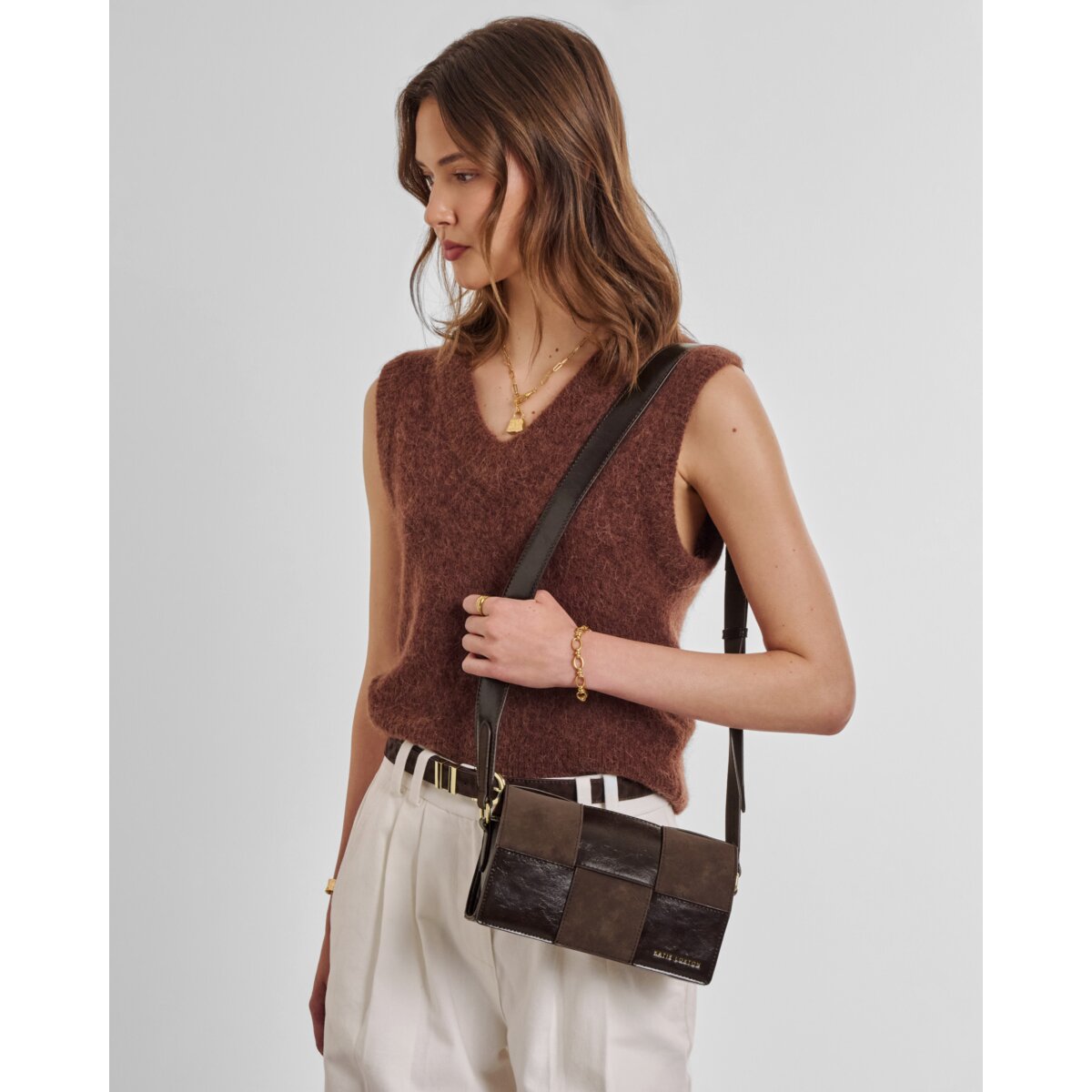 Katie Loxton Taya Suedette Crossbody